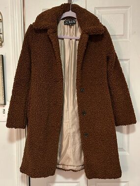 J. Crew Brown Teddy Coat